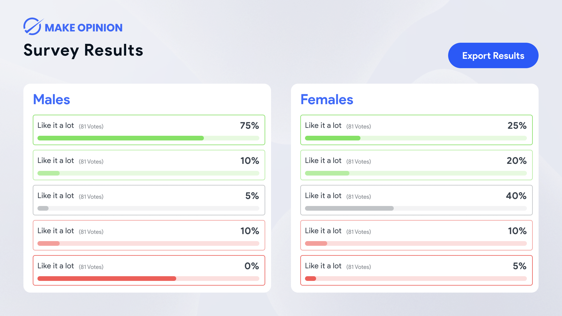 screenshot of Make Opinion